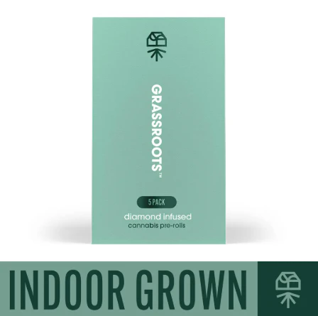 Grassroots - Titan Express 5 Pack Diamond Infused Pre Roll - .4G (2G) Main Image