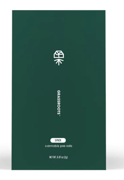 Grassroots - Moonbeam Gelato 5 Pack Pre Roll - .4G (2G) Main Image