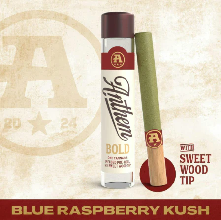 Anthem - Blue Raspberry Kush Wood Tip Infused 1G Pre Roll Main Image