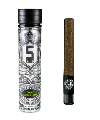 5 BORO - Super Lemon Haze - 1.5G Glass-Tipped Blunt Main Image