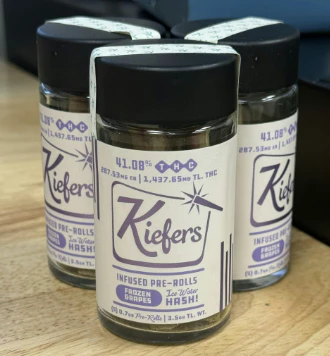 Kiefers - Frozen Grapes 5pk Prerolls - Indica | Kiefers Main Image