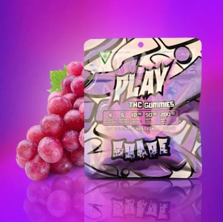 GNO Enterprise  - Tru Smoke - Play - Grape 200 MG Gummies Main Image