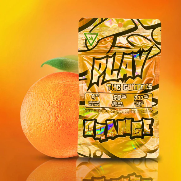 GNO Enterprise  - Tru Smoke - Play - Orange 200 MG Gummies Main Image