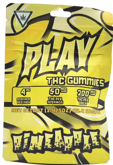 GNO Enterprise  - Tru Smoke - Play -  Pineapple 200 MG Gummies Main Image