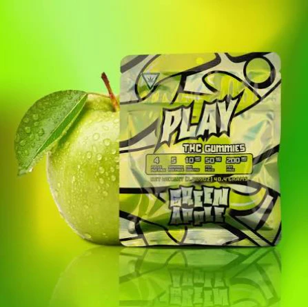 GNO Enterprise  - Tru Smoke - Play - Green Apple 200 MG Gummies Main Image