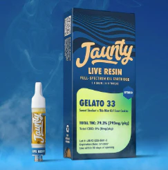 Jaunty - Jaunty - Gelato 33 - Live Resin - 1g - Cartridge Main Image