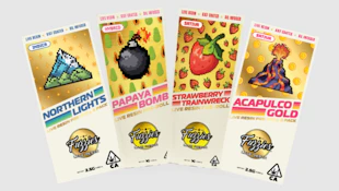 2.5g 5-Pack / Acapulo Gold / Live Resin Infused Pre-Rolls / Fuzzies Live Resin