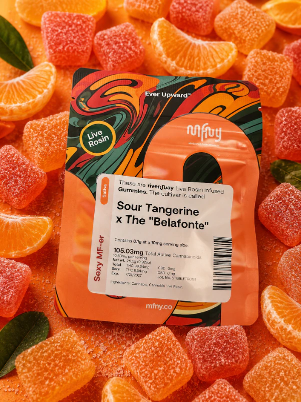 MFNY - MFNY | Edible | Live Rosin Gummies | Sour Tangerine x The Belafonte | 10 pk | 100mg Main Image