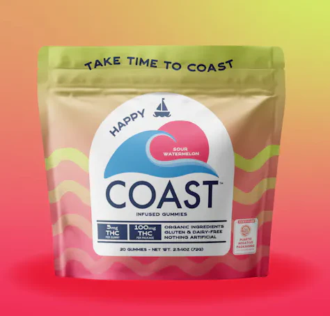 Coast Cannabis Co. - Coast Cannabis Co - 5mg THC Watermelon 00624 Main Image