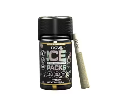 ROVE - KIWI KUSH W ICE ROSIN X DIAMONDS X HASH 5PK PREROLLS - ROVE - 3g Main Image