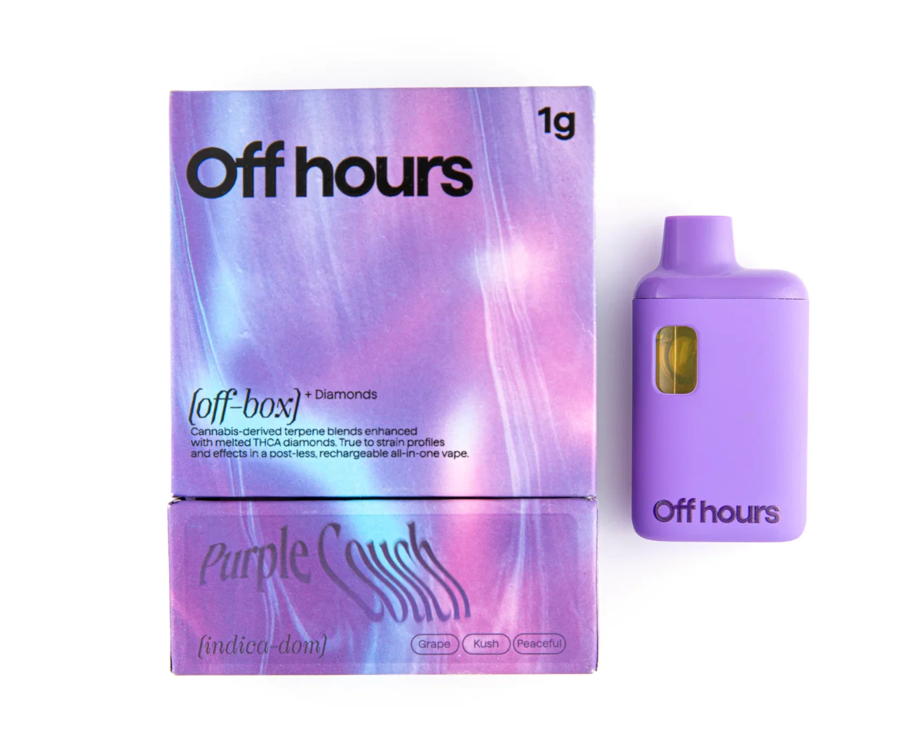 Off Hours - OFFHOURS - Purple Couch - 1g Diamond infused AIO Main Image