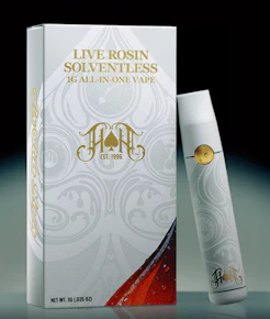 Heavy Hitters | Vape Pens | AIO | Live Rosin Infused - Grape Ape | 1g
