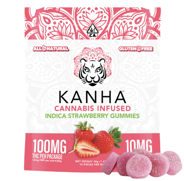 KANHA - KANHA | Strawberry | Indica | 100mg THC | 10-pack Main Image