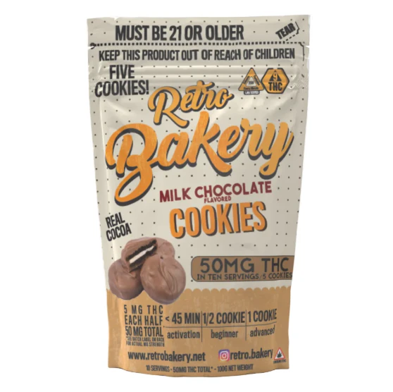 RETRO BAKERY - Milk Chocolate Cookies 50mg Main Image