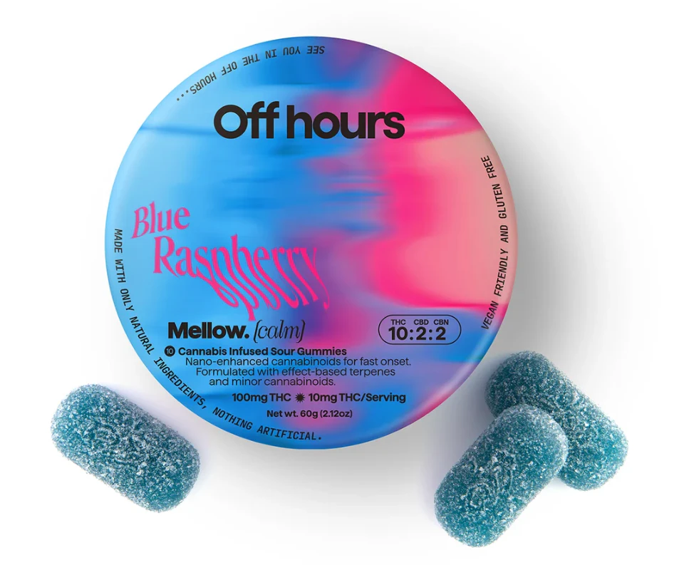 Off Hours - Off Hours- 10mg 10pk Gummies- Mellow (Calm)- Blue Raspberry Main Image