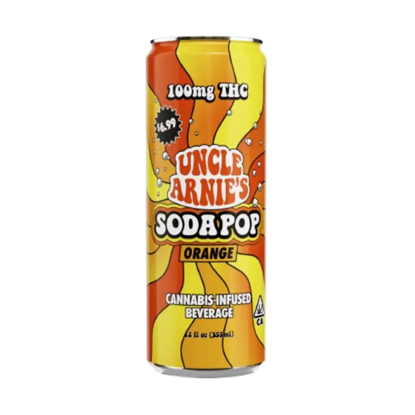 Uncle Arnies - Uncle Arnie's - Beverage 12oz - Orange Soda 100mg Main Image