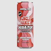 Uncle Arnie's - Beverage 12oz - Strawberry Soda 100mg