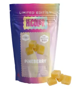 HiCOLOR | Edibles | Gummies | Infused (RSO) - Pineberry | 10pk 100mg
