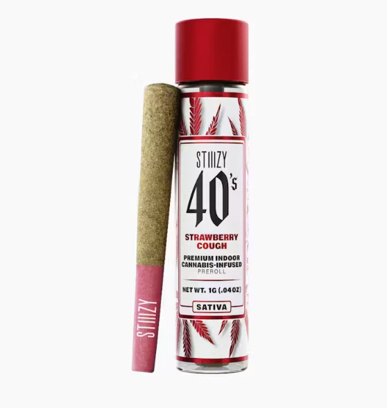 STIIIZY - STIIIZY | STRAWBERRY COUGH | 1G 40's Infused Preroll Main Image