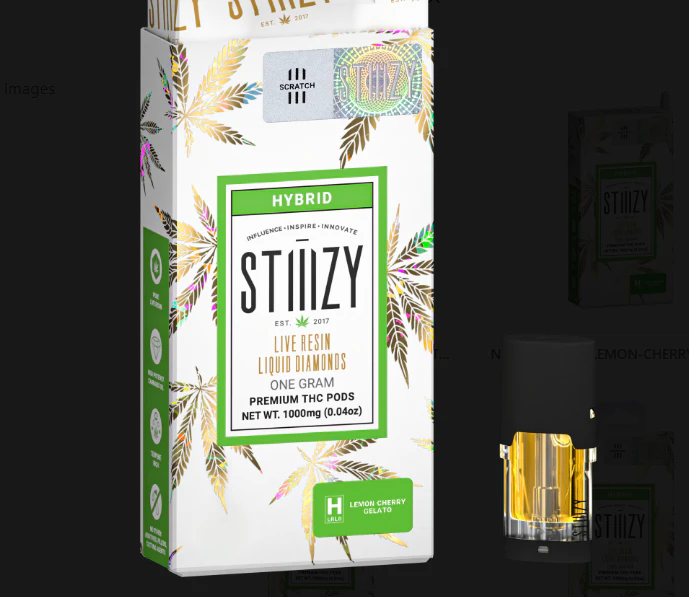 STIIIZY - Stiiizy - Lemon Cherry Gelato - Live Resin Liquid Diamonds - 1g POD Main Image