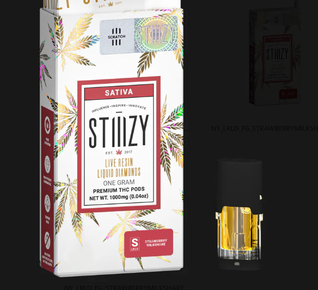 STIIIZY - Stiiizy - Strawberry Milkshake - Live Resin Liquid Diamonds - 1G POD Main Image