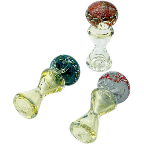 HIGH MOUNTAIN IMPORTS - 4” Hourglass Glass Hand Pipe Main Image