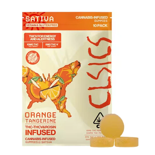 CLSICS - CLSICS Rosin 10pk Gummies Orange Tangerine THCv Main Image