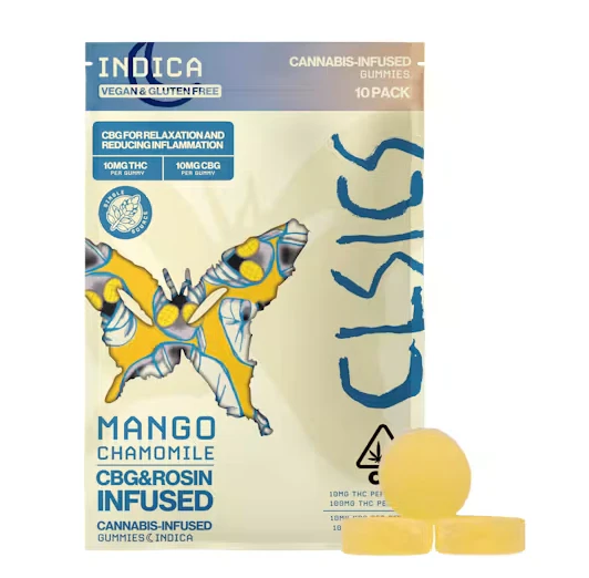 CLSICS - CLSICS Rosin 10pk Gummies Mango Chamomile CBG Main Image
