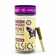 Clsics Hash Infused 10pk Prerolls 3g Stardust Sorbet
