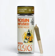Clsics Rosin Infused 5pk Prerolls 2.5g Clockwork Lemon