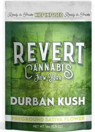 Revert - Durban Kush 14g Kief Infused Preground Flower l Sativa Main Image