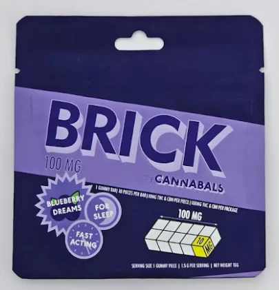 Cannabals - Cannabals - Blueberry Dreams - Brick Single Piece - 100mg Main Image