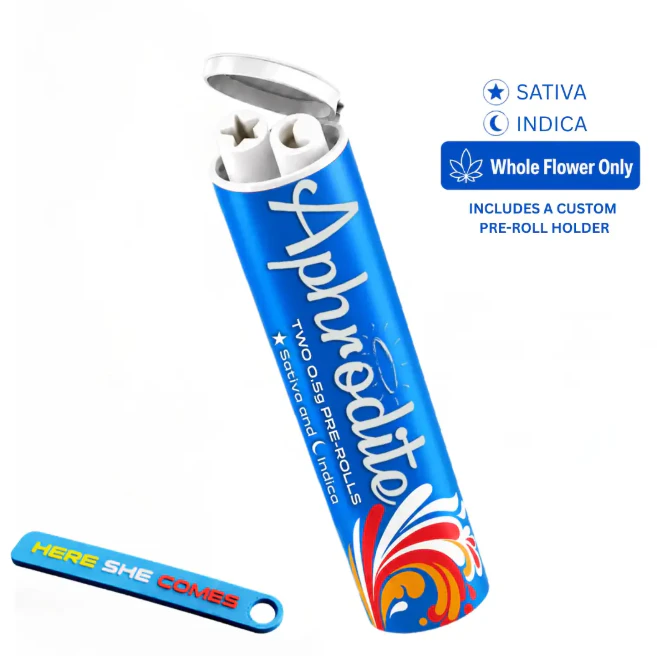 Aphrodite - Aphrodite- Sativa(Blue Dream) & Indica(OG Kush) Variety 2pk- .5g each Preroll Main Image