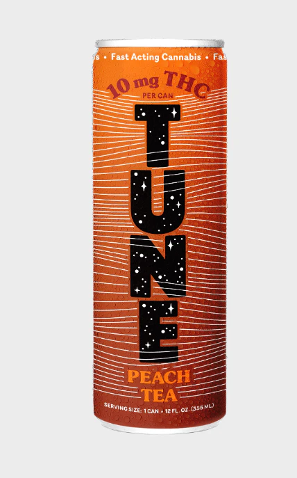 Tune - Tune | Edibles | Drink | Peach Tea | 12oz Seltzer | 10mg THC Main Image