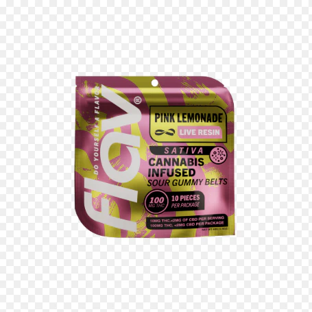 Flav - Flav - Pink Lemonade - Live Resin 100mg Gummies Main Image