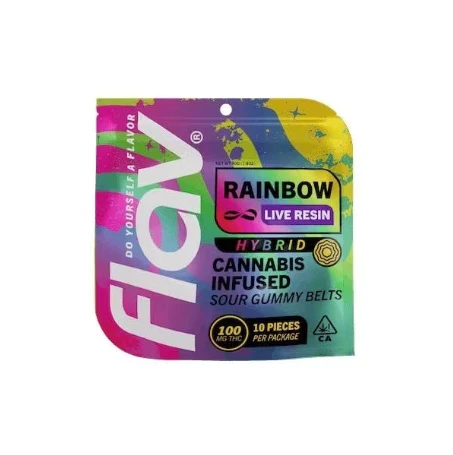 Flav - Flav - Rainbow - Live Resin 100mg Gummies Main Image
