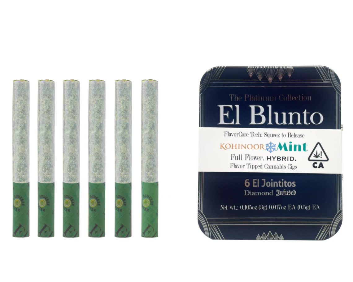 EL BLUNTO - Kohinoor Mint - 6pk Diamond Infused Joints (El Blunto) Main Image