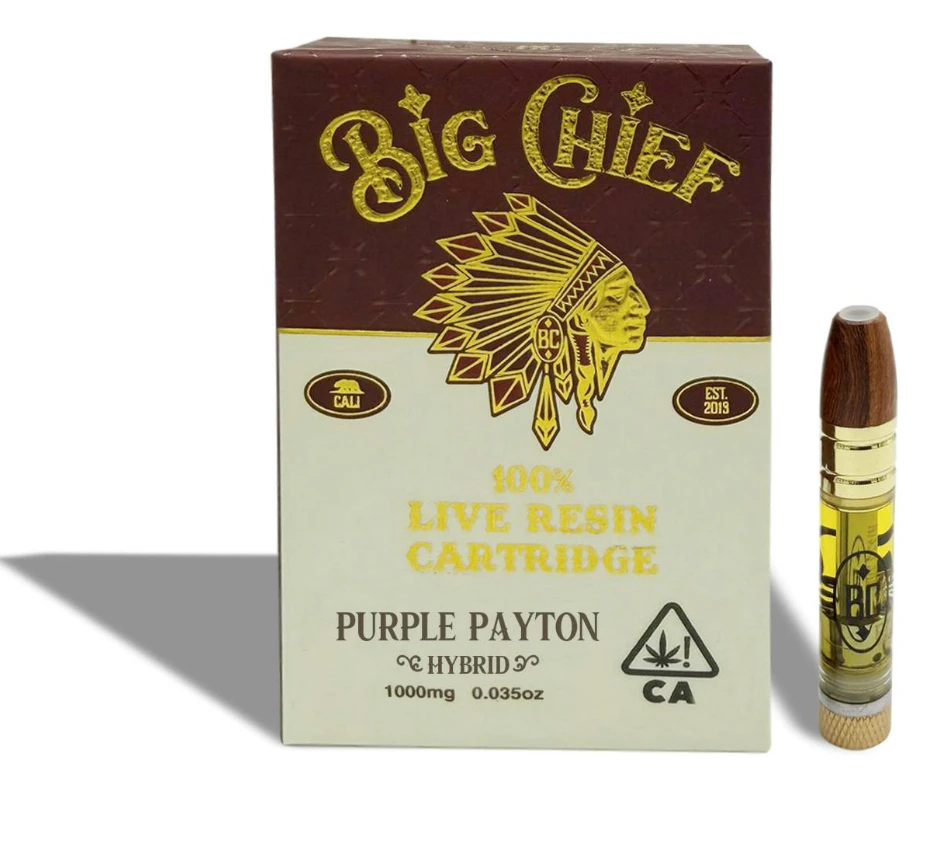 Big Chief - Big Chief 1G Live Resin Cart - Purple Payton Main Image