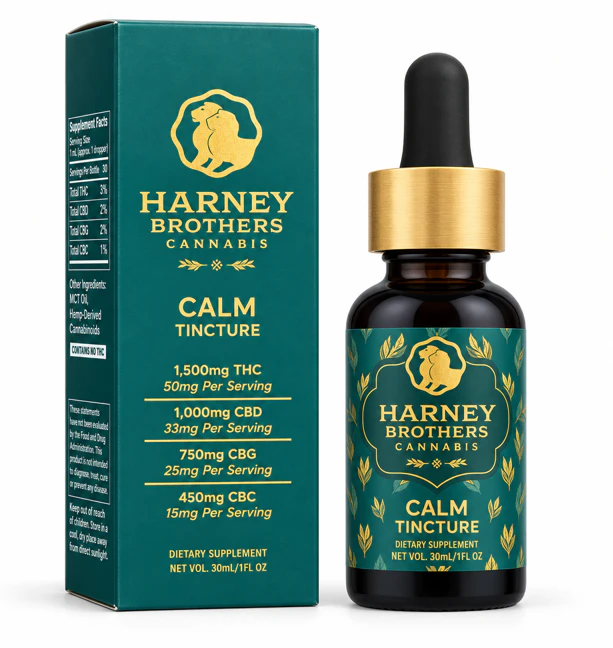 Harney Brothers Cannabis - Harney Brothers | Calm Tincture | 150mg | 30ml Main Image