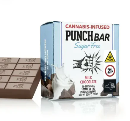 Punch Bar - Punch | Milk Chocolate | Sugar free  - Original | 100mg Main Image