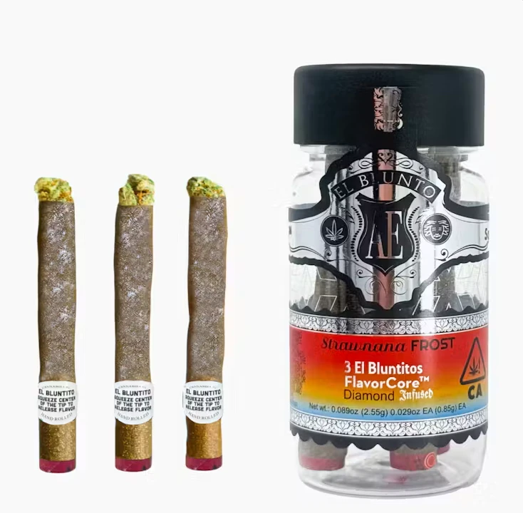 El Blunto by Albert Einstone's - El Blunto FlavorCore Platinum Diamond Bluntito .85g 3pk Strawnana Frost (H) Main Image