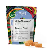 Peach x Oishii 3pk Live Resin Gummies - Indica | MFNY