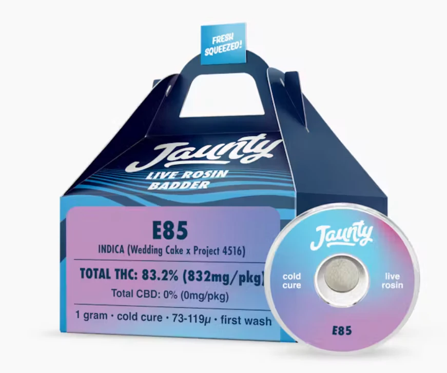 Jaunty - E85 - 1G Cold Cure Live Rosin Main Image