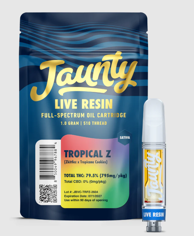 Jaunty - Tropical Z - 1G Live Resin 510 Vape Main Image