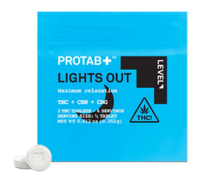 LEVEL - Level - Edibles - Protab Lights Out THC/CBN/CBG - 1CT Main Image