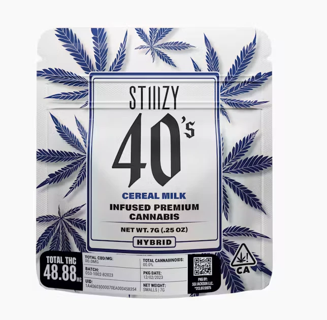 STIIIZY - STIIIZY Infused 40's 7g Cereal Milk Mylar (H) Main Image