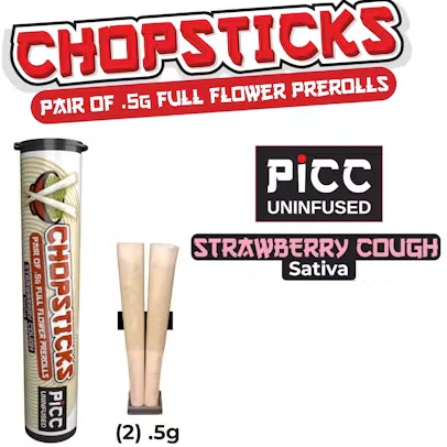 Picc - Picc - Chopsticks - Strawberry Cough - 2-Pack Prerolls Main Image