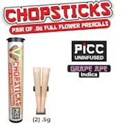 Picc - Chopsticks - Grape Ape - 2-Pack Prerolls