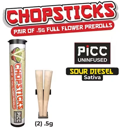 Picc - Picc - Chopsticks - Sour Diesel - 2-Pack Prerolls Main Image