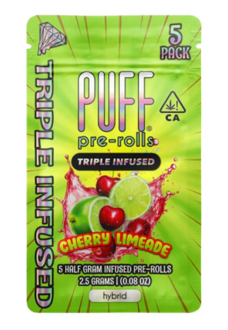 PUFF - Puff - Diamonds - Cherry Limeade -  Infused Preroll - 5pk - 2.5g Main Image